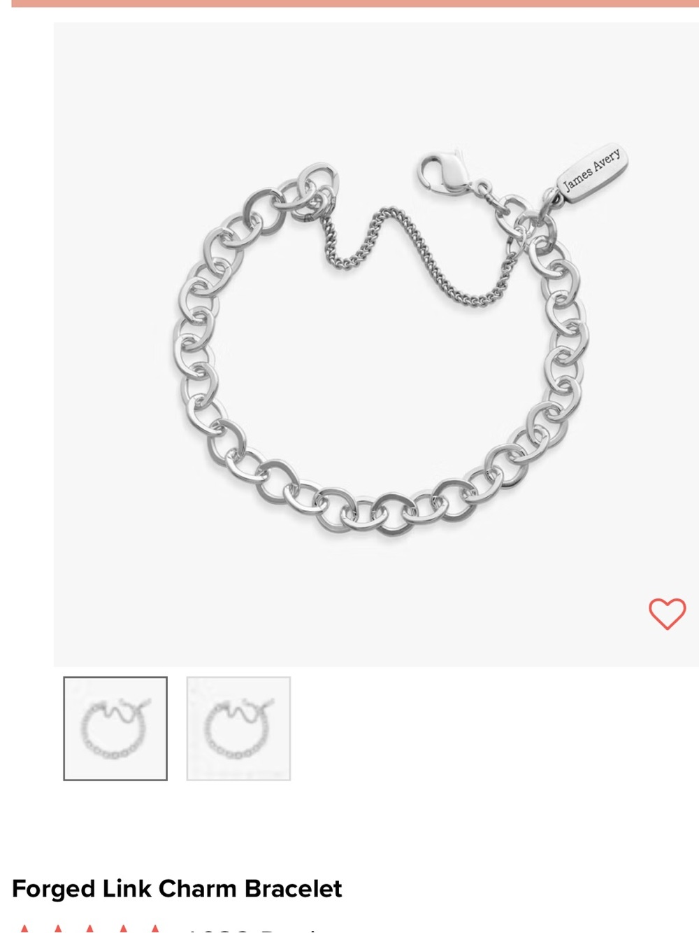 Forged Link Charm Bracelet